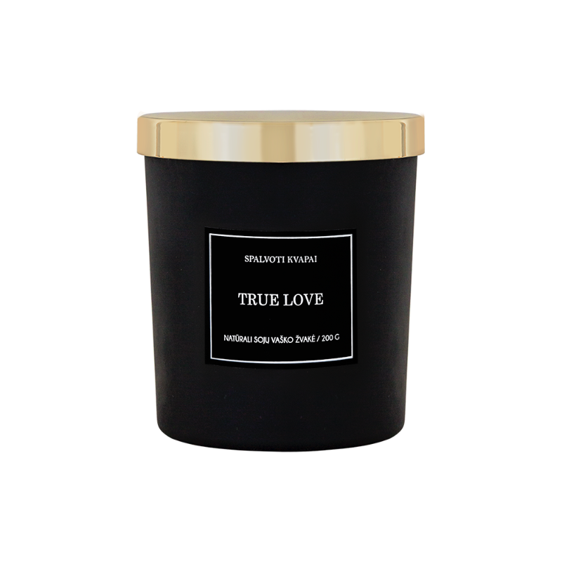 Sojų vaško žvakė “True love”